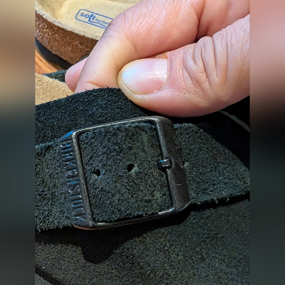 Birkenstock Boston Soft FootbedSuede Leather - Black - Picture 3 of 14